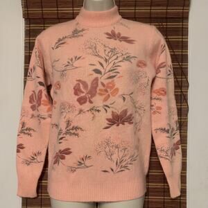 Vintage 80’s Womens Wool Sweater Medium BTY Metal Zipper Shanghai Da Ming Label